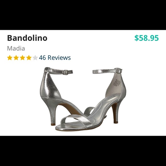 bandolino silver heels